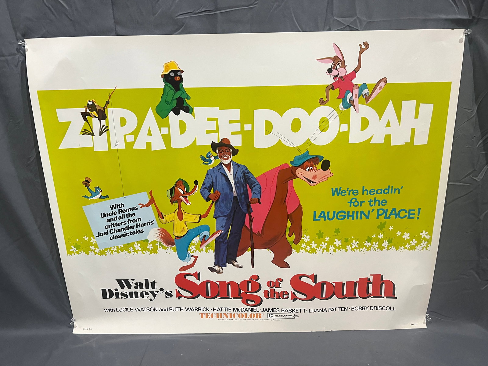 Walt Disneyâ€™s â€œSong of the Southâ€ Poster: Walt Disneyâ€™s â€œSong of the Southâ€ Poster. No frame