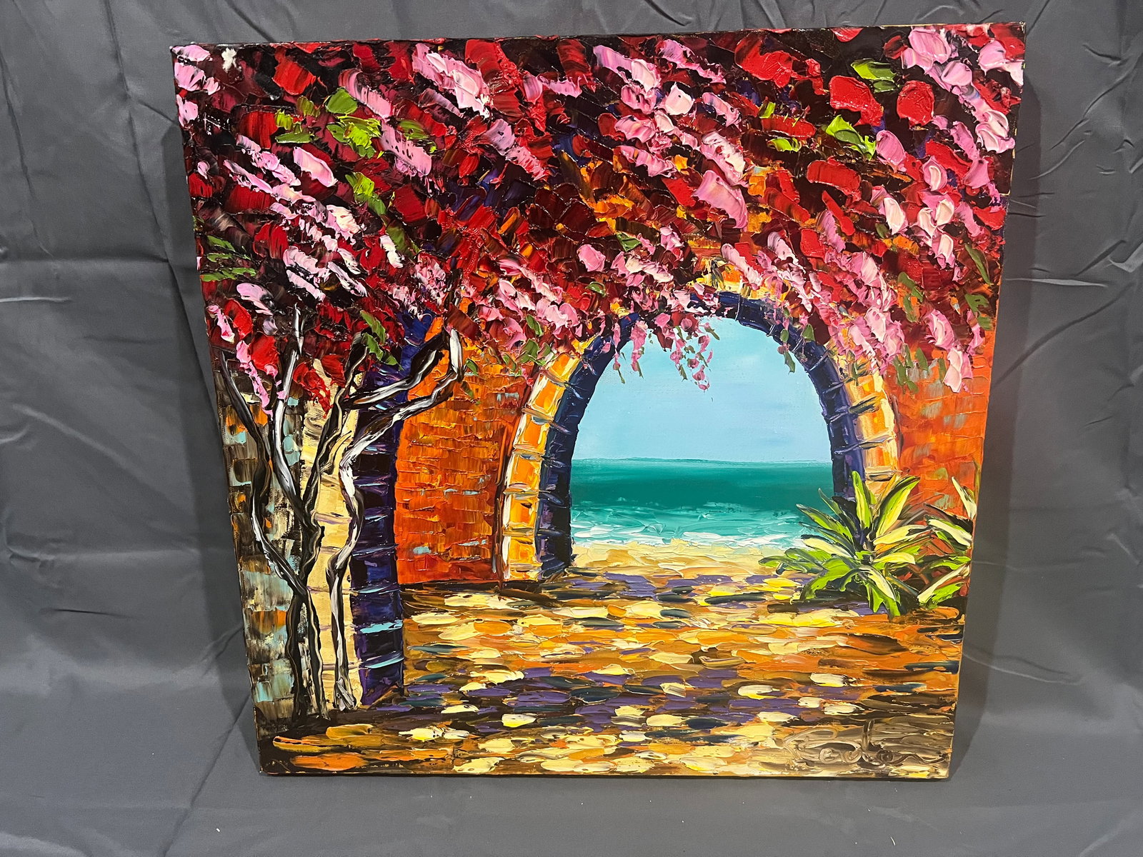 Signed Beata Sasik OIl on Canvas "Calming Waters" (1 of 6)