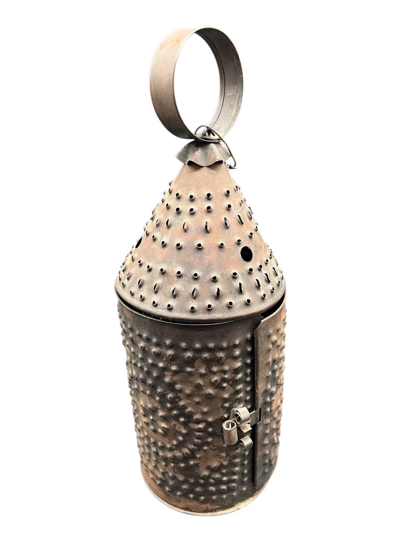 Vintage Punched Tin Candle Lantern (1 of 3)