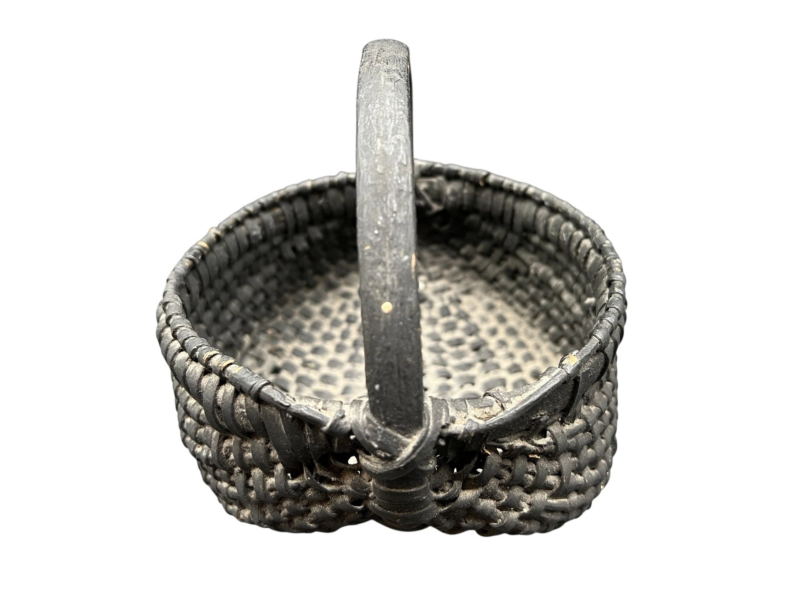 Dark Hand Woven Basket (1 of 5)