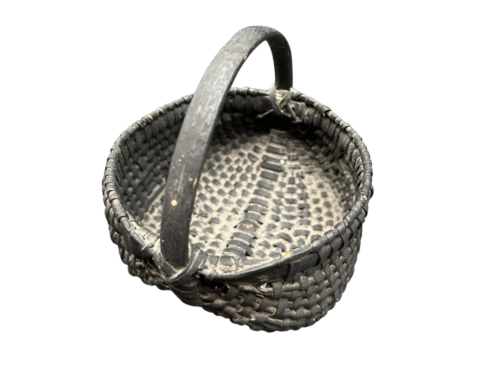 Dark Hand Woven Basket - 2