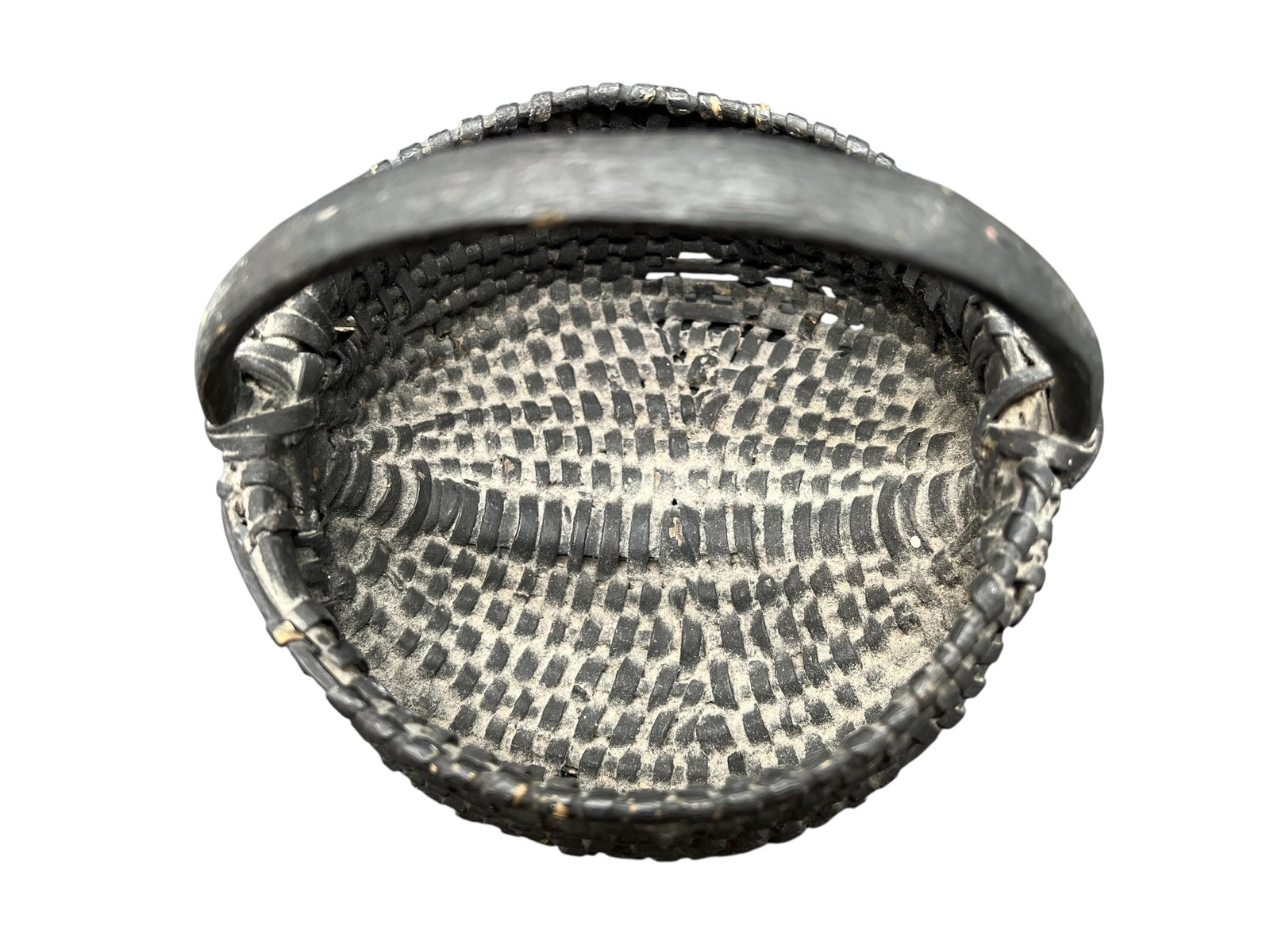 Dark Hand Woven Basket - 3
