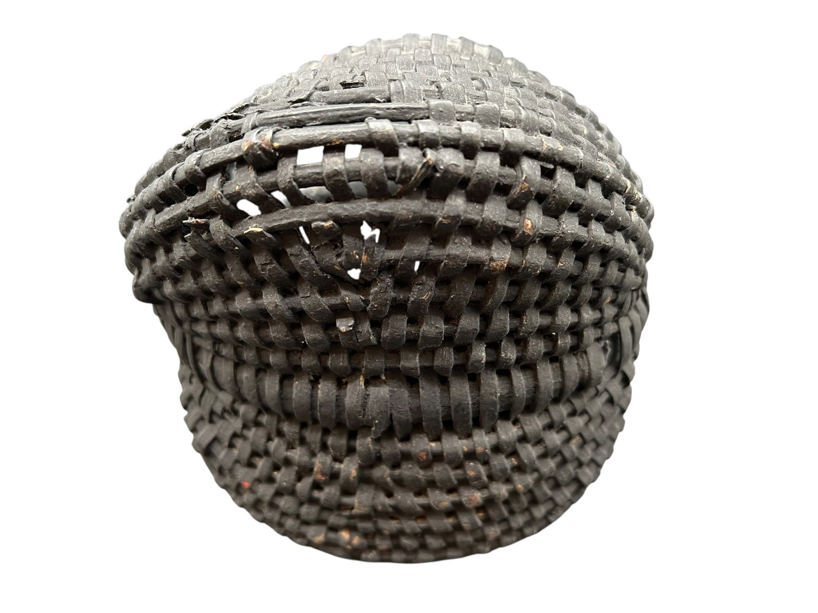 Dark Hand Woven Basket - 4
