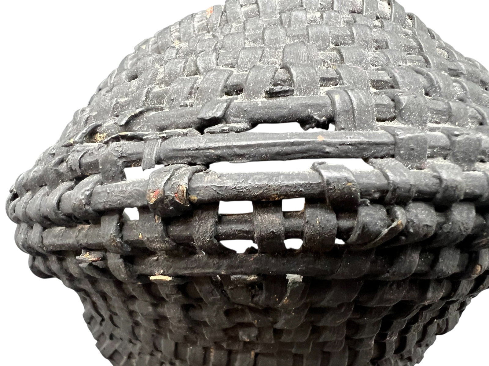 Dark Hand Woven Basket - 5