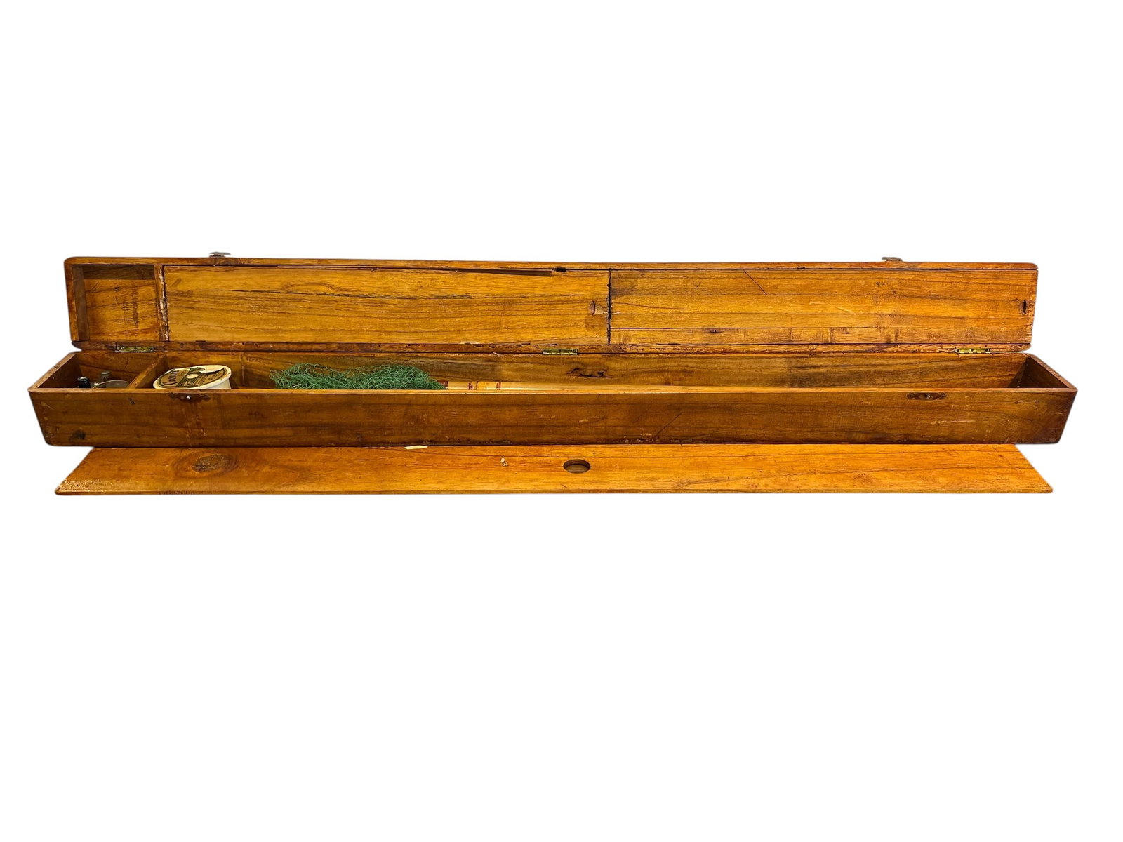 Early Fishing Rod and Reel in Wooden Box (1 of 6)