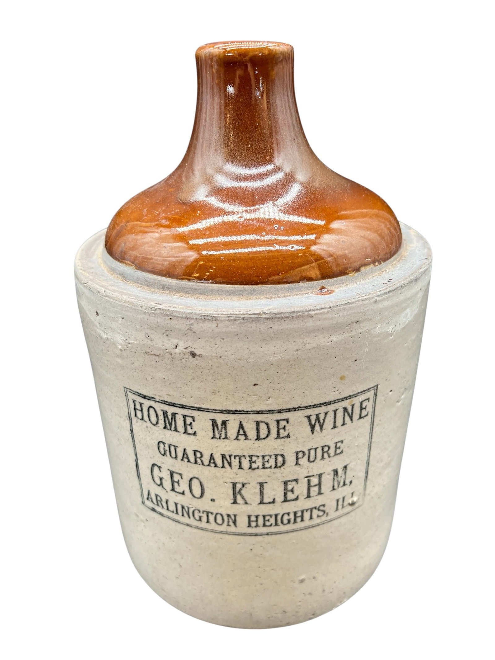 Glazed Top Stoneware Pottery Jug (1 of 7)
