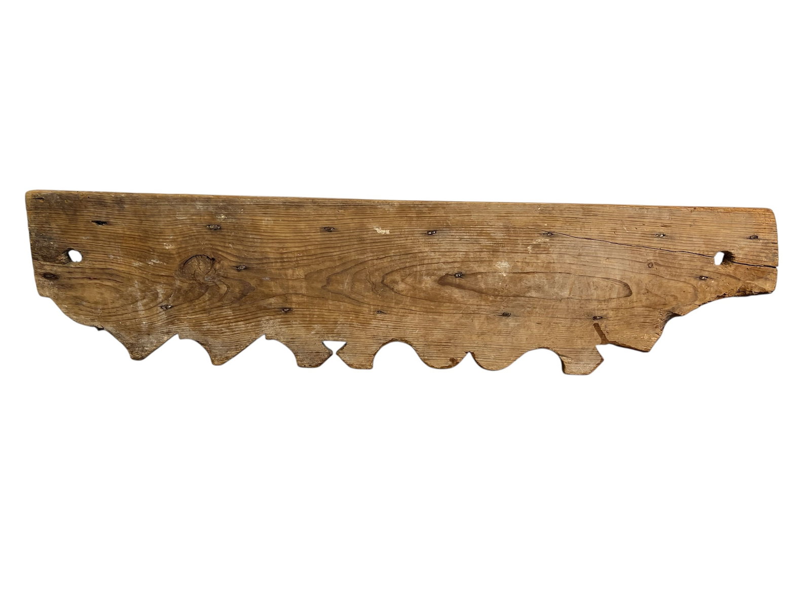 Early Wooden Rack with Multiple Hooks - 6