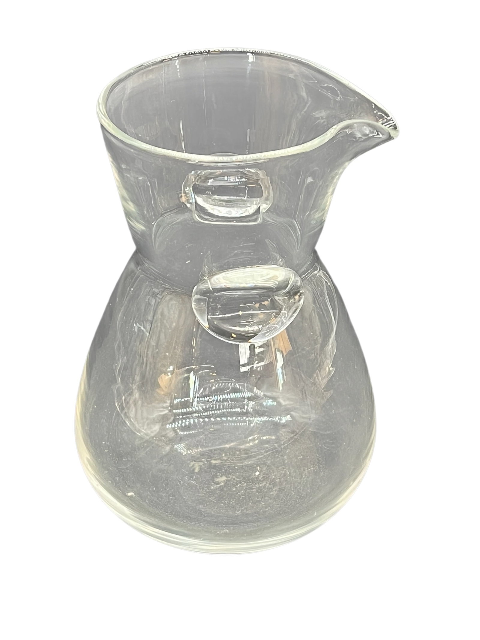 Steuben Glass Thumbprint Carafe: Steuben Glass Thumbprint Carafe. No signature