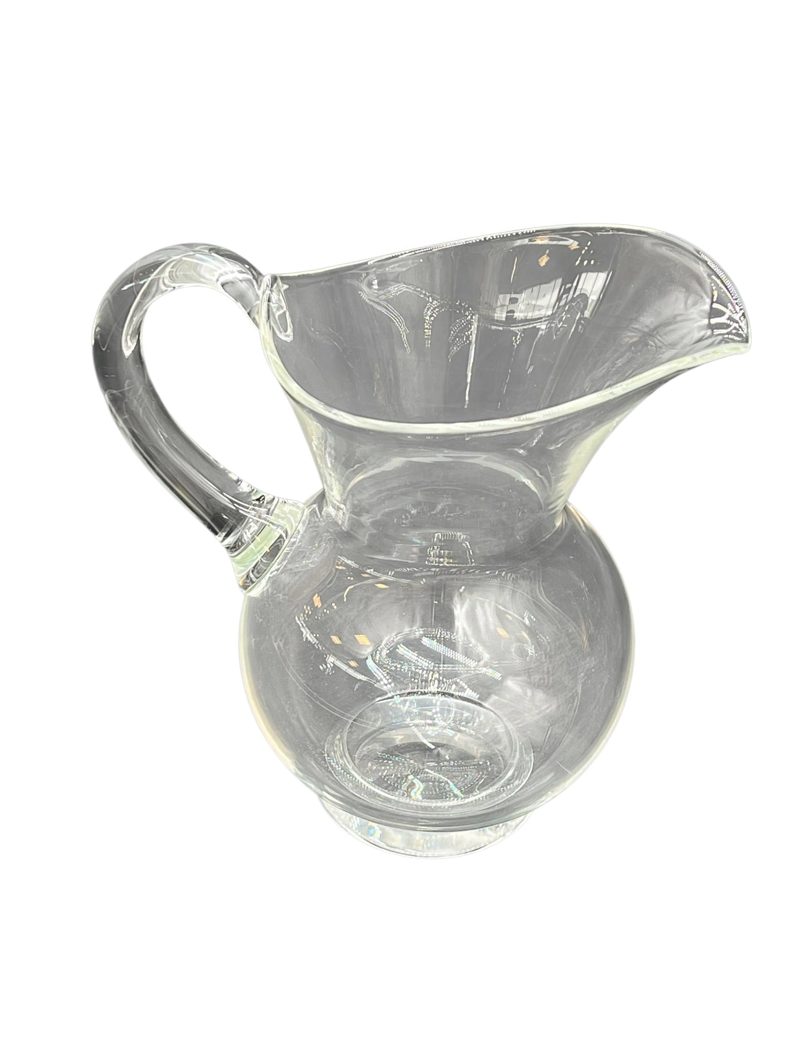 Signed Steuben Glass Pitcher - 2