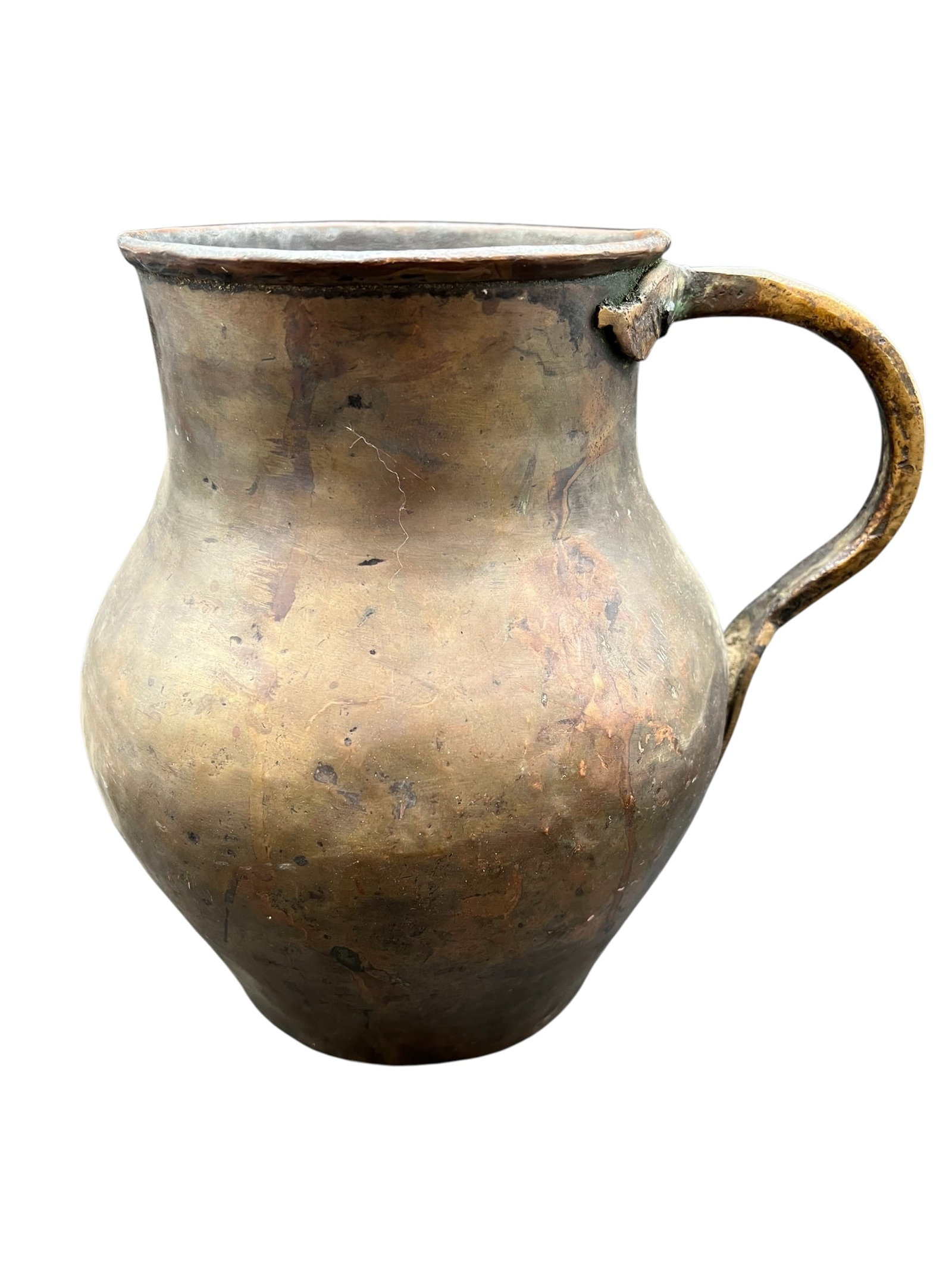 Hand Hammered Vintage Copper Primitive Jug (1 of 4)