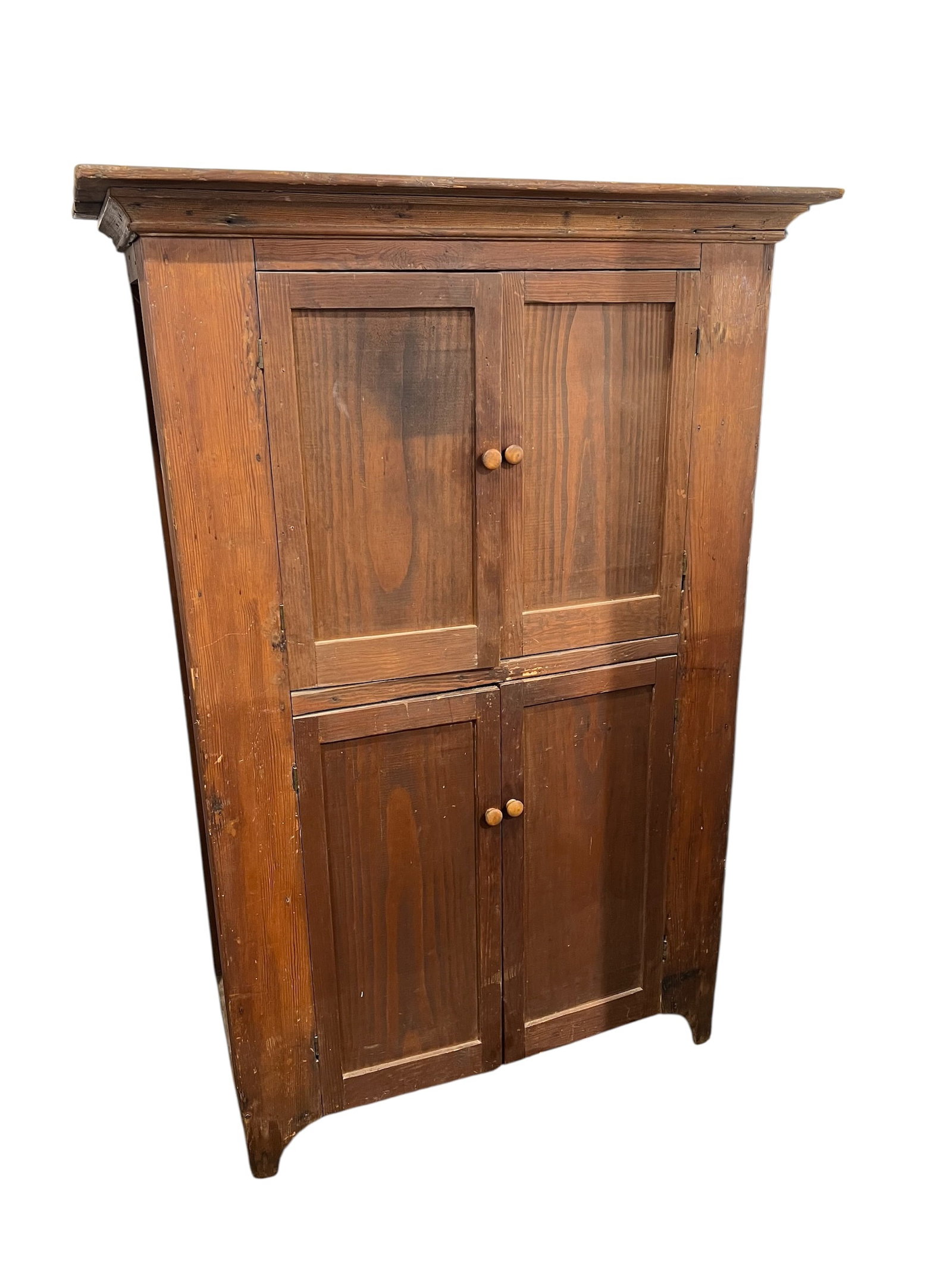 19th Century Primitive Pine Cabinet (1 of 4)