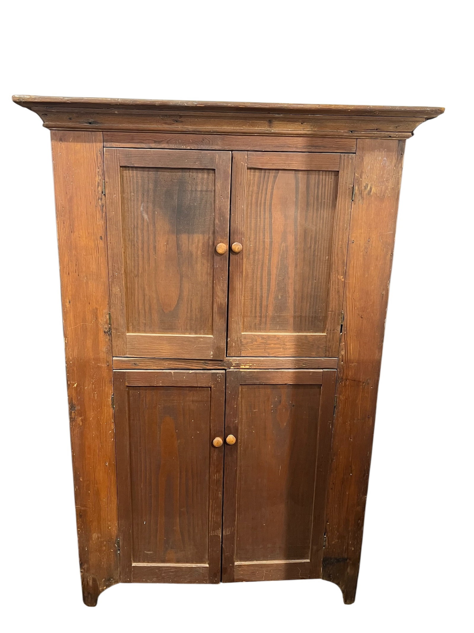 19th Century Primitive Pine Cabinet - 4