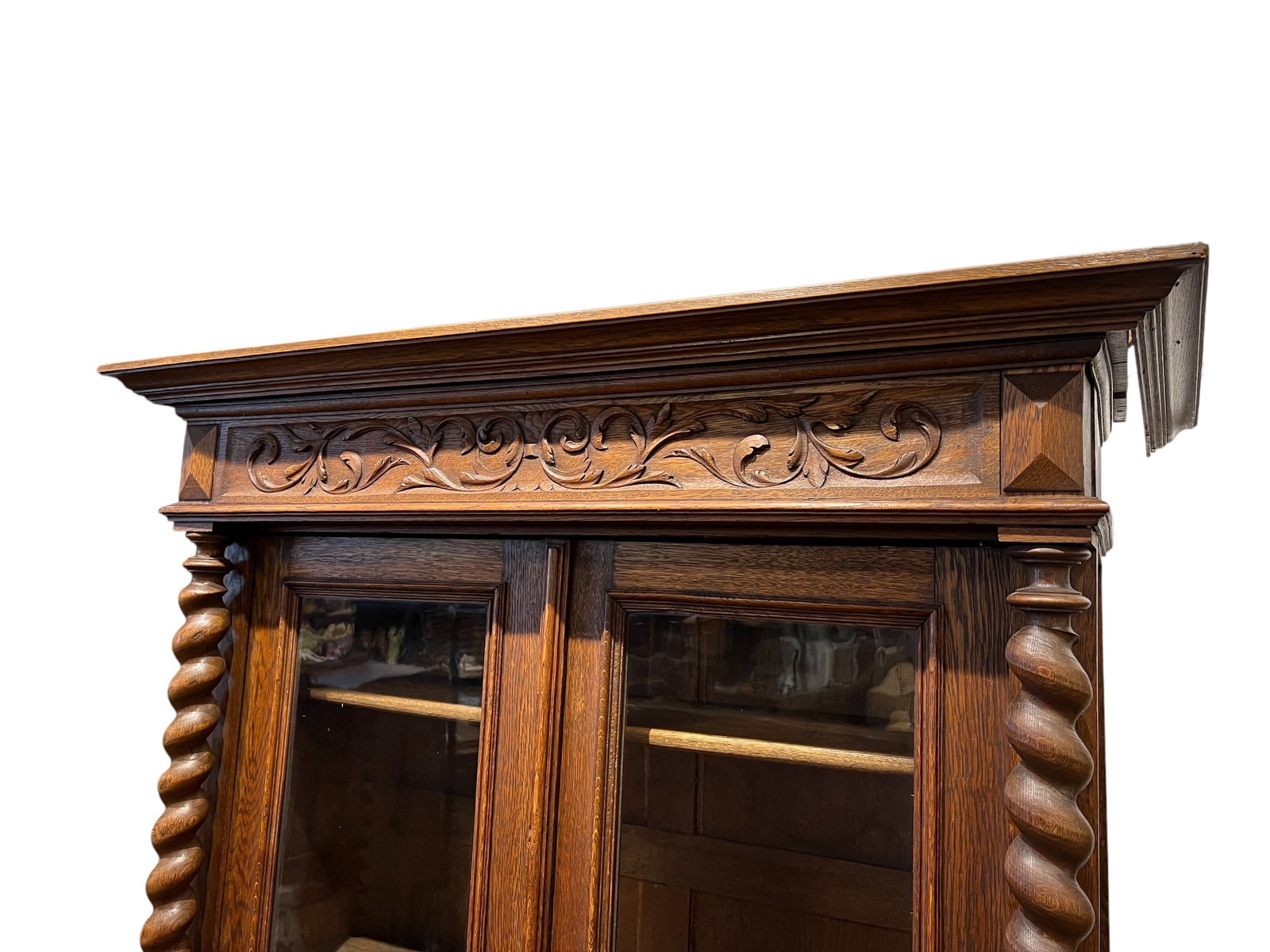 French Renaissance Oak Bookcase - 2
