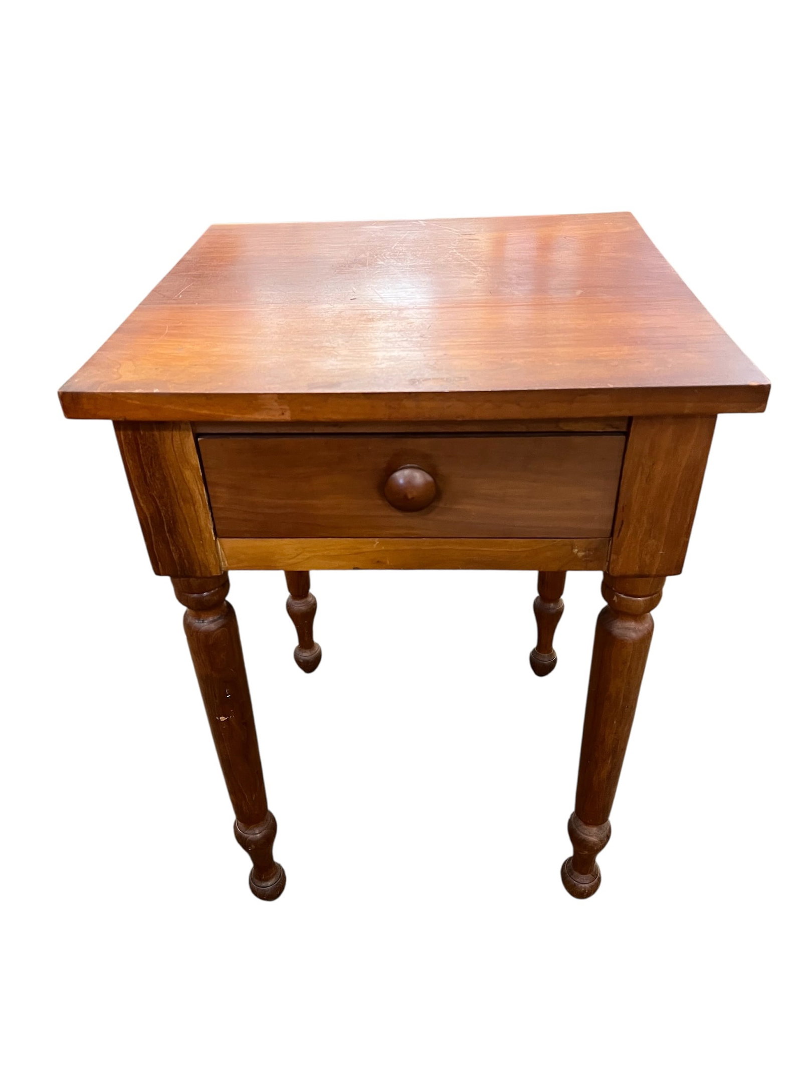 American Cherry Wood Sheraton Style Side Table (1 of 4)