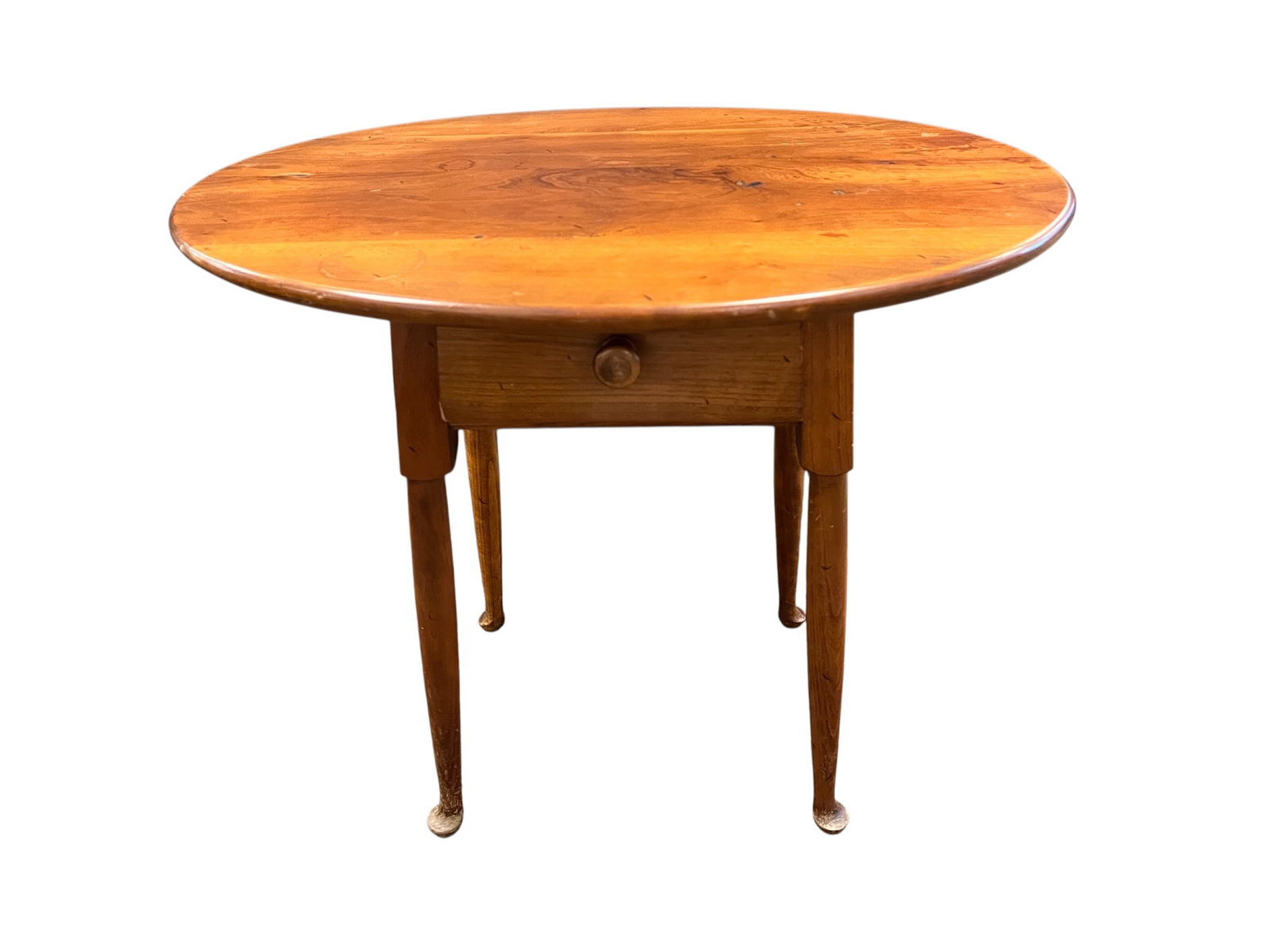T Stickley Cherry Queen Anne Oval Tavern Table (1 of 8)