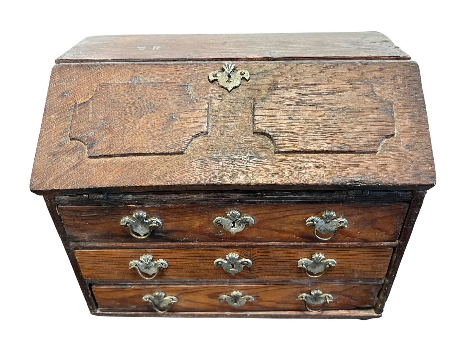Miniature Biedermeier Style Slant Folding Secretary Desk (1 of 5)