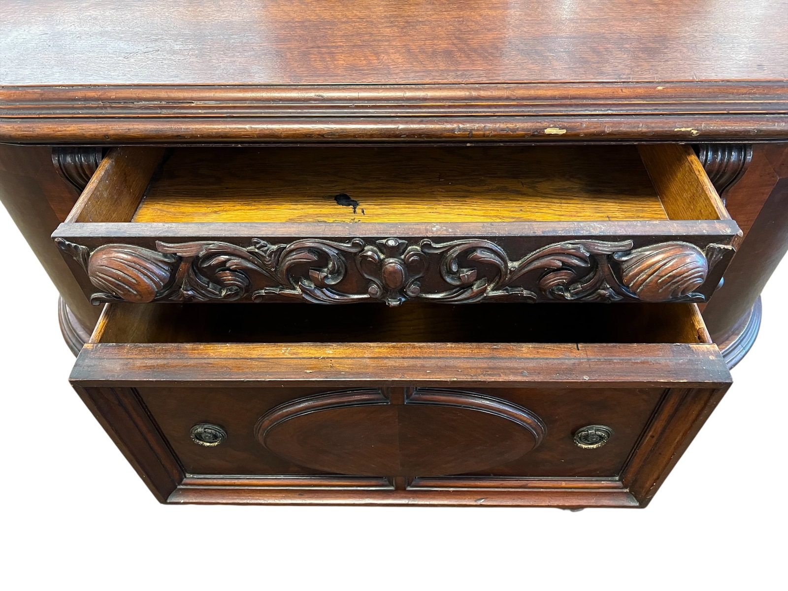 Jacobean Style Walnut Server - 4