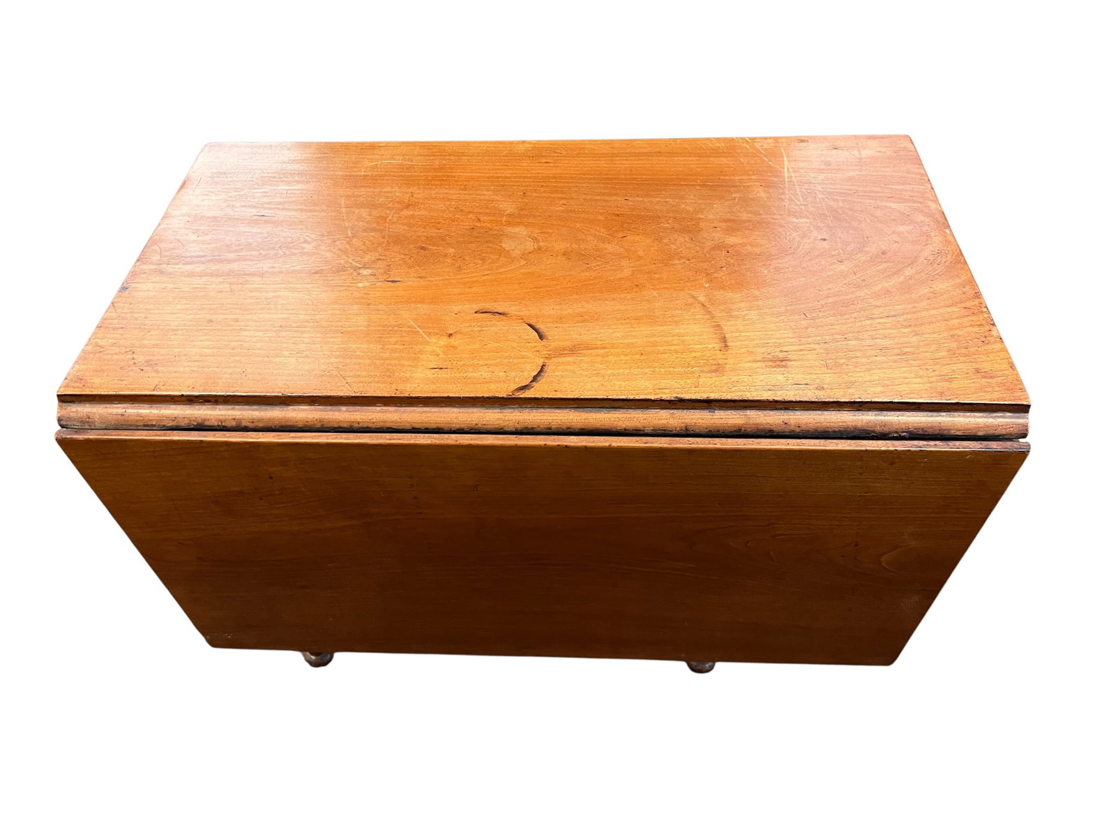 Miniature Drop Leaf Table: Miniature Drop Leaf Table.The table shown in the image is an Antique George III Mahogany Drop-Leaf Dining Table. This style of furniture typically dates from the late 18th century to the early 19th ce