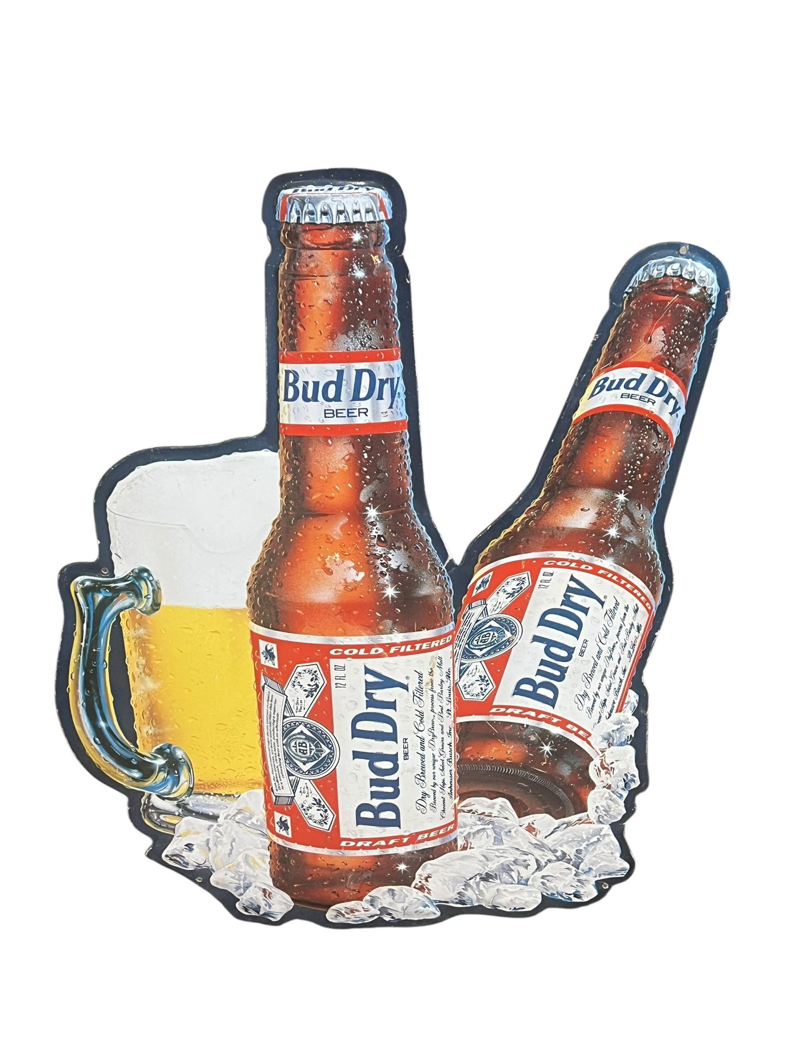Bud Dry Metal Advertising Sign (1 of 3)