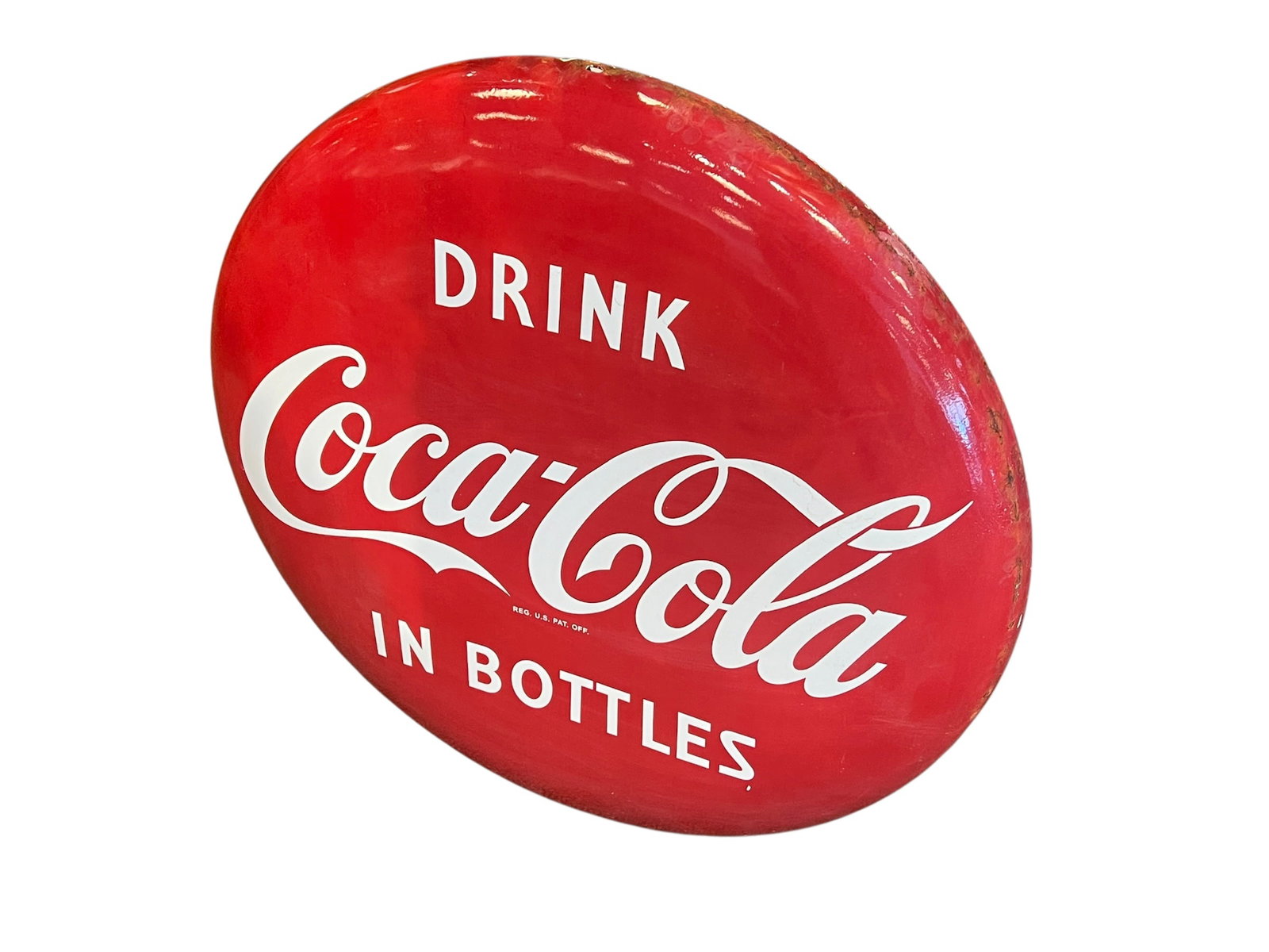 Coca Cola Button Advertising Sign - 2