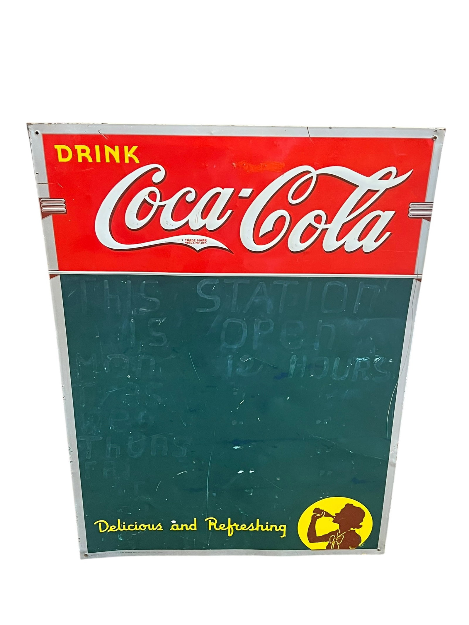 Coca Cola Metal Advertising Sign (1 of 3)
