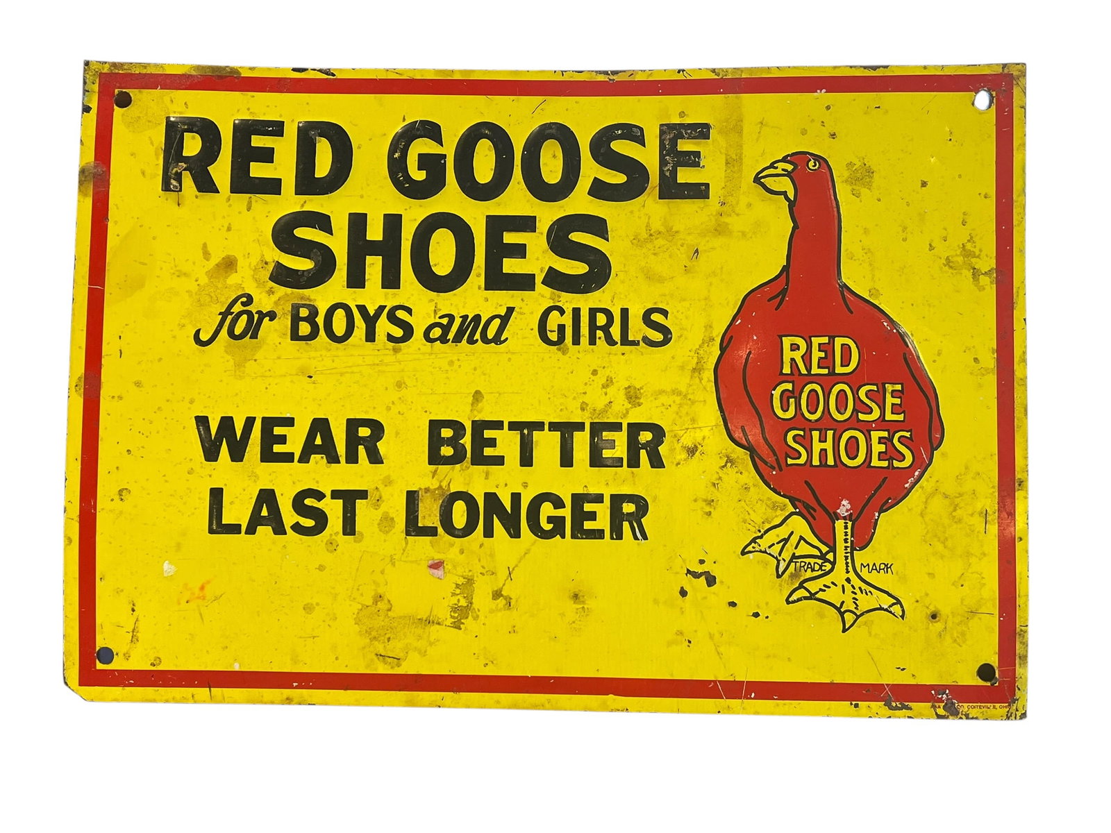 Red Goose Metal Advertising Sign (1 of 3)