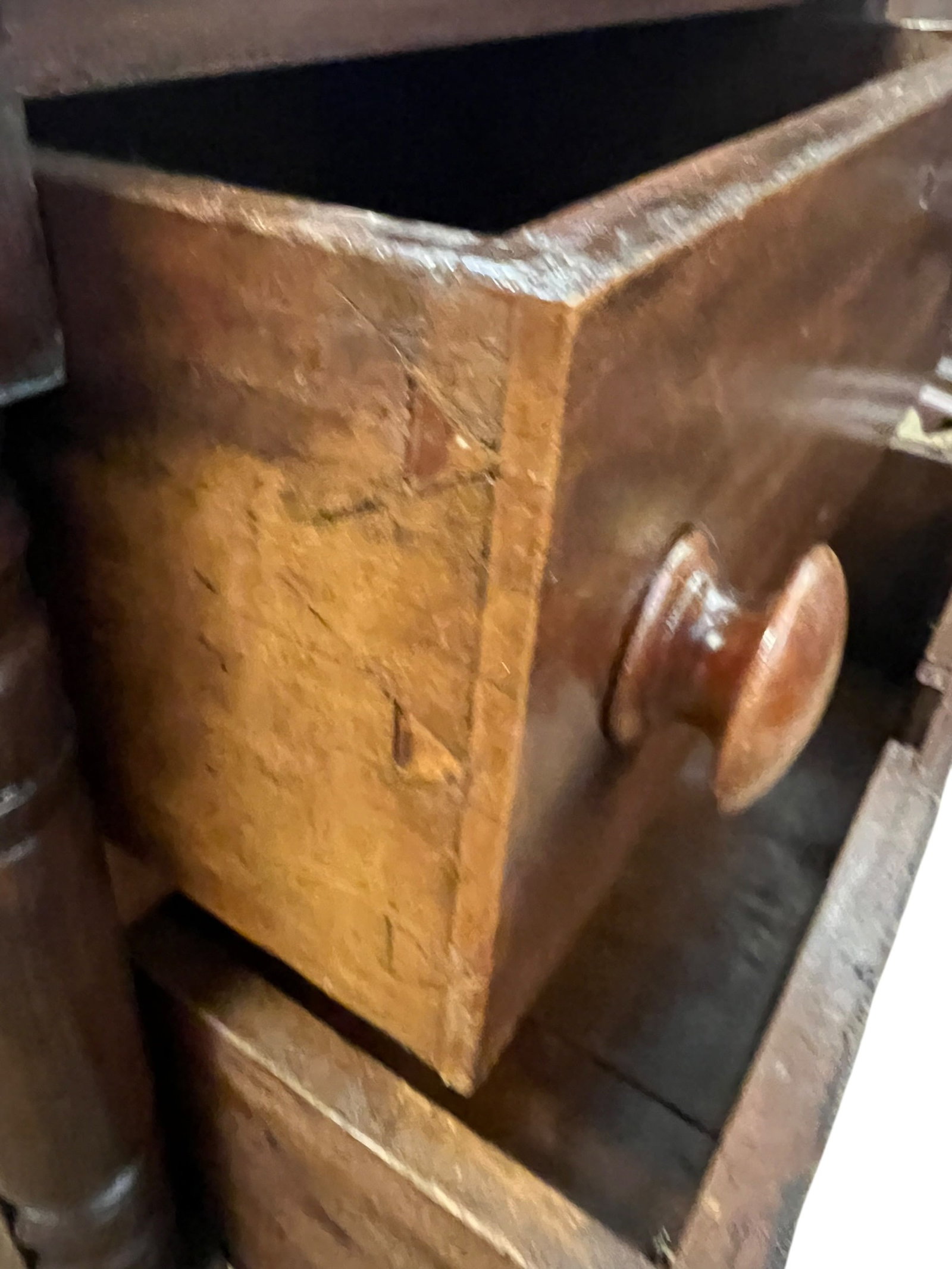 Mahogany 2 drawer stand side table - 5