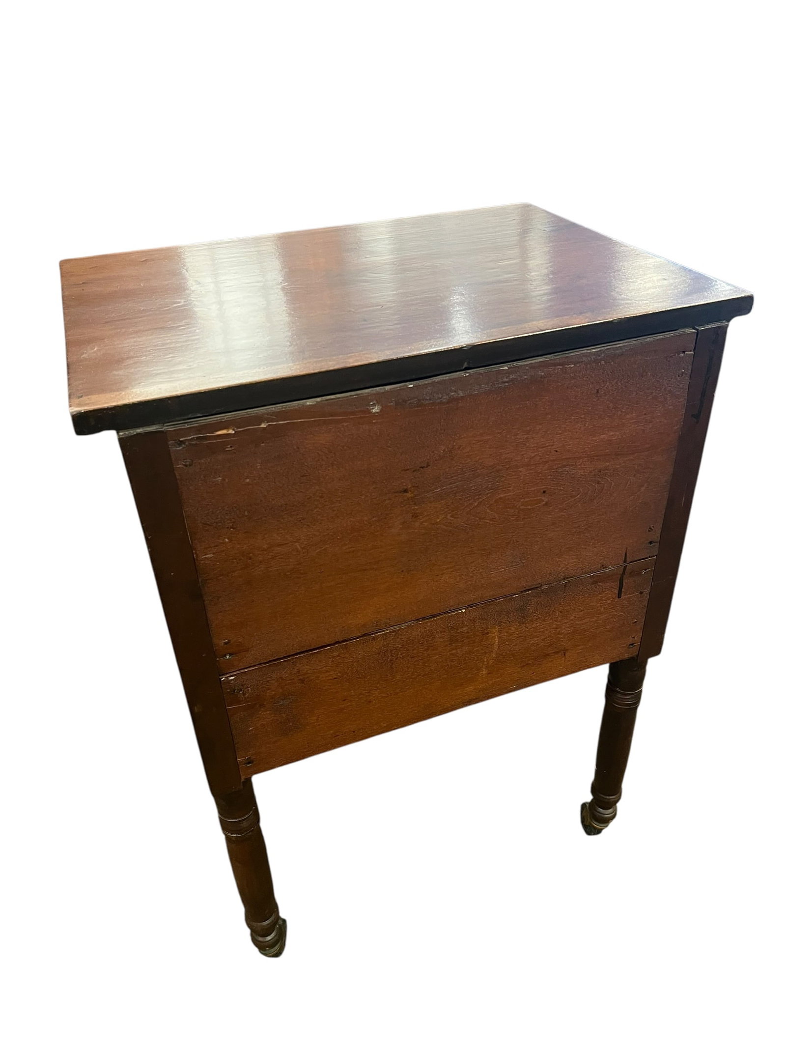 Mahogany 2 drawer stand side table - 6