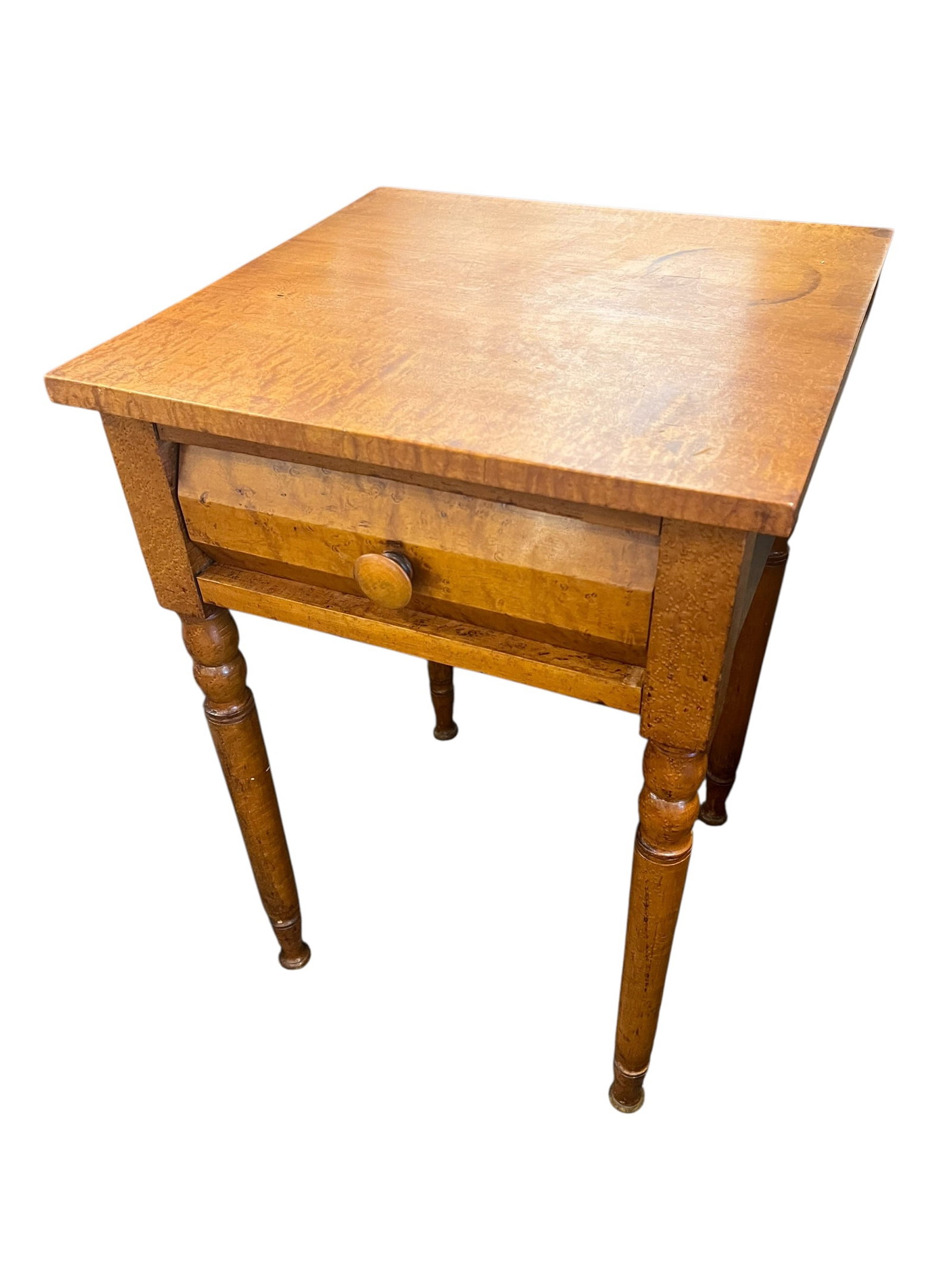 Birds Eye Maple Side Table - 2