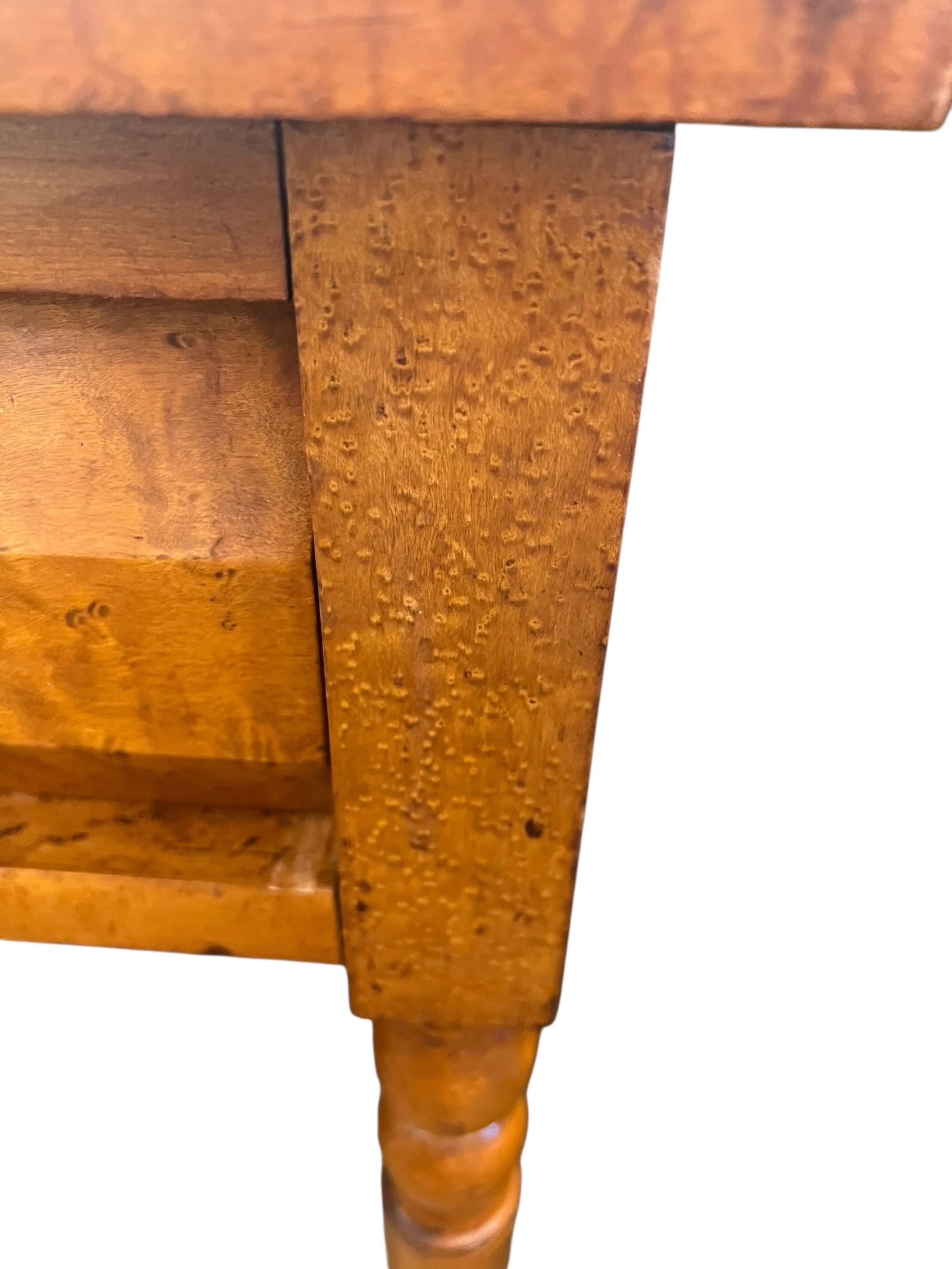 Birds Eye Maple Side Table - 5