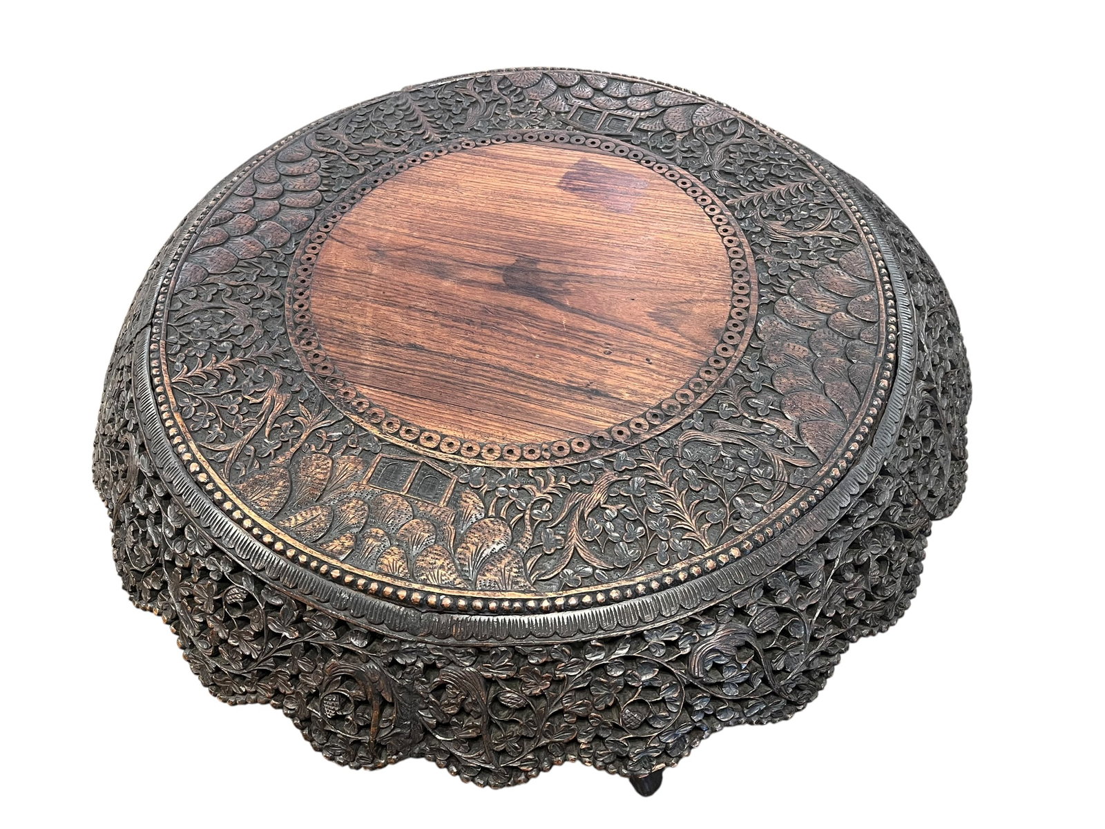 Black Forest Lamp Table - 2