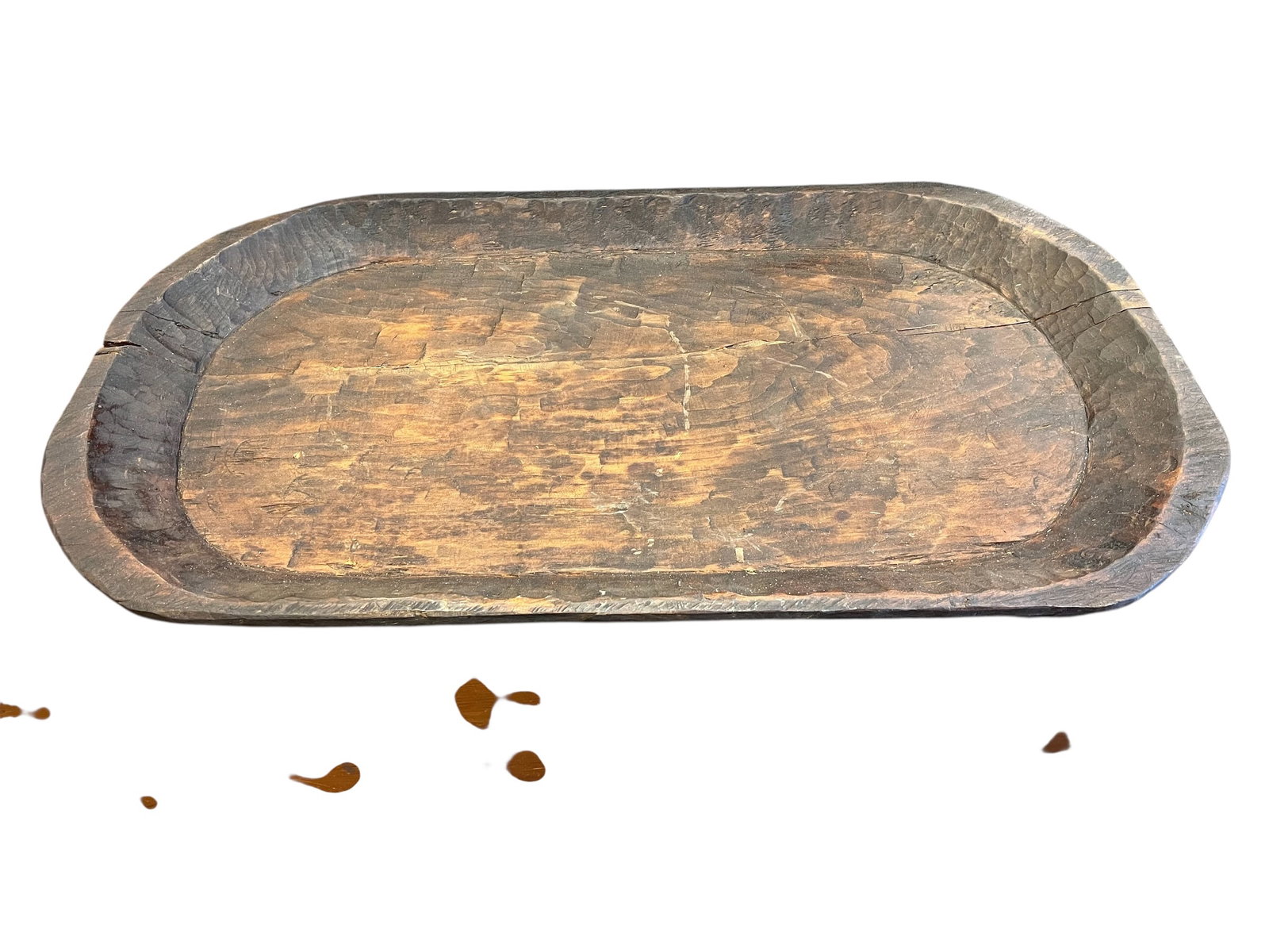 Early Dough Bowl: These are hand-carved rustic wooden dough bowls, often used for decorative purposes like kitchen centerpieces or farmhouse-style home decor. [1, 2]Materials: Typically crafted from solid wood, such