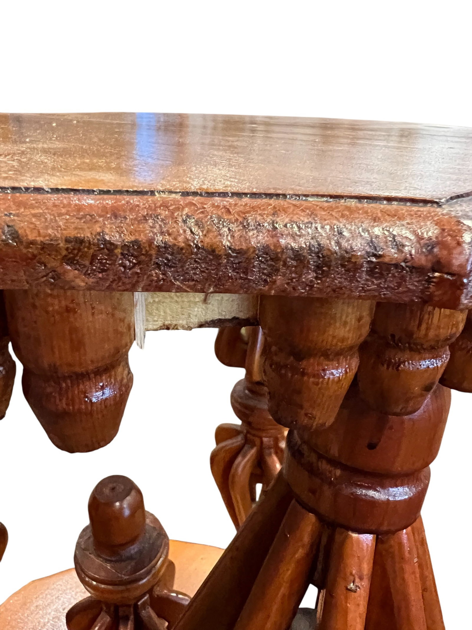 Carved center table - 4