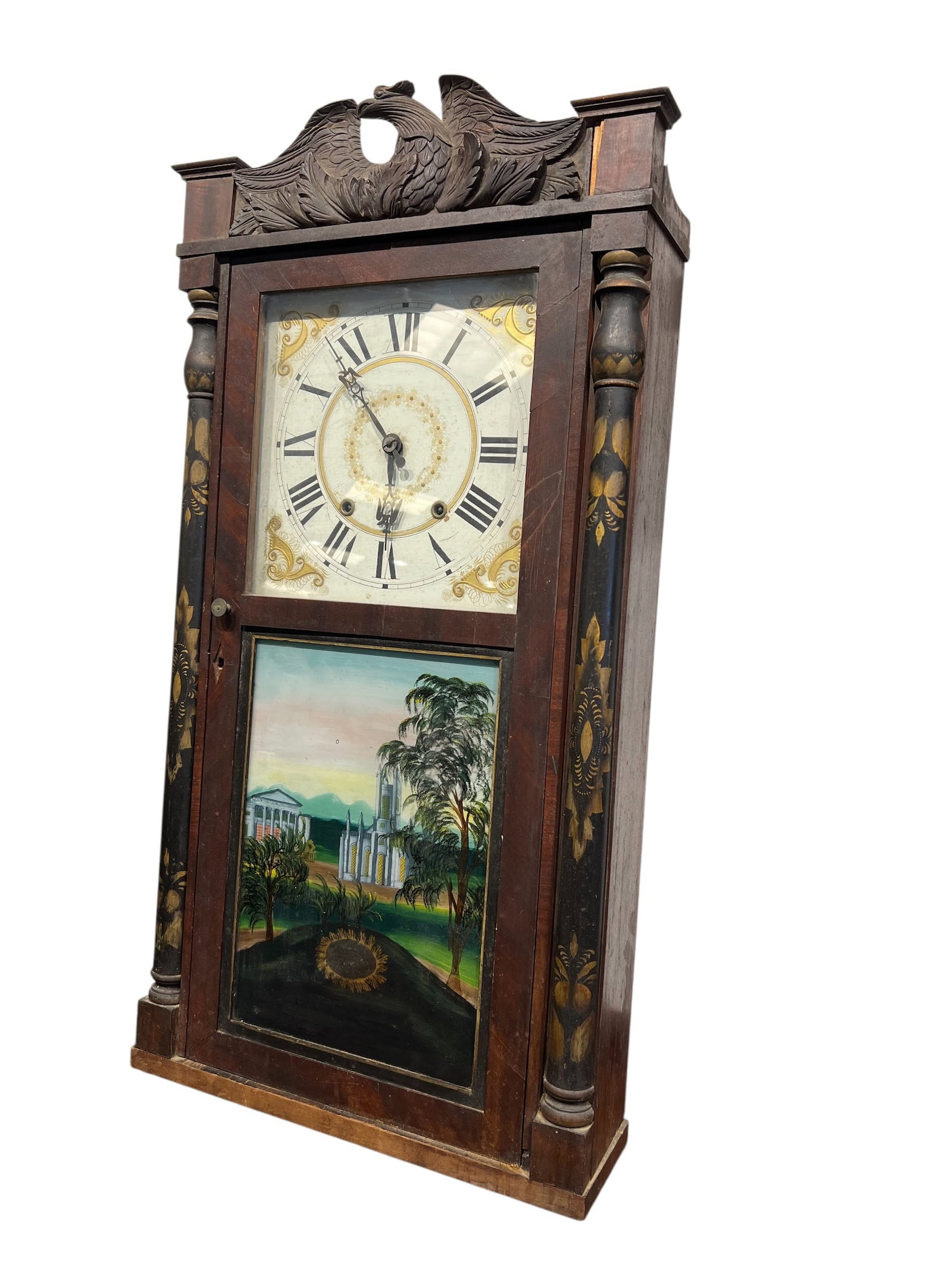 Reverse Painted Clock - 2