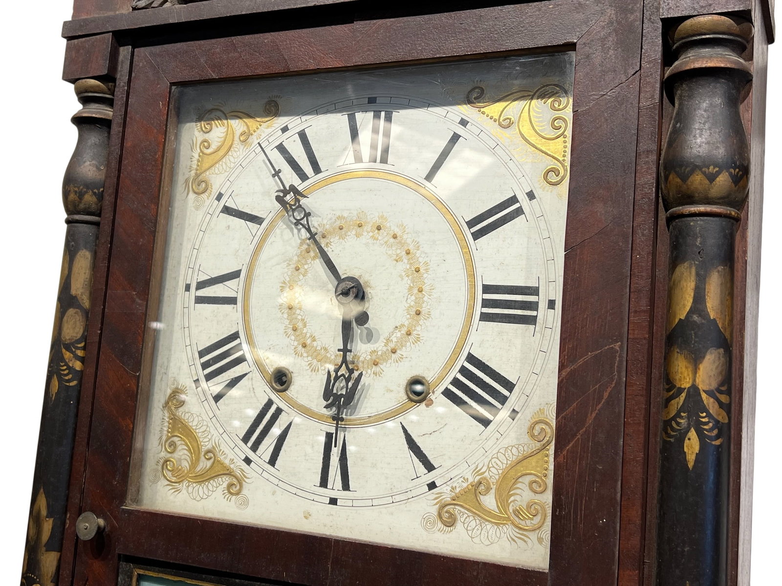 Reverse Painted Clock - 4