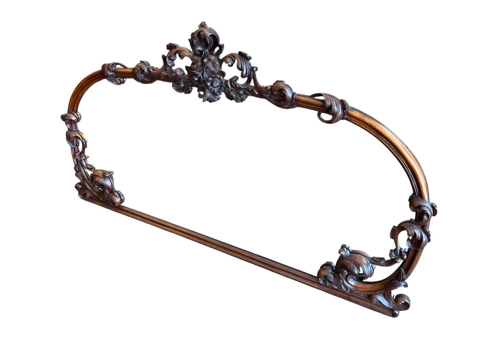 Walnut victorian mirror (1 of 3)