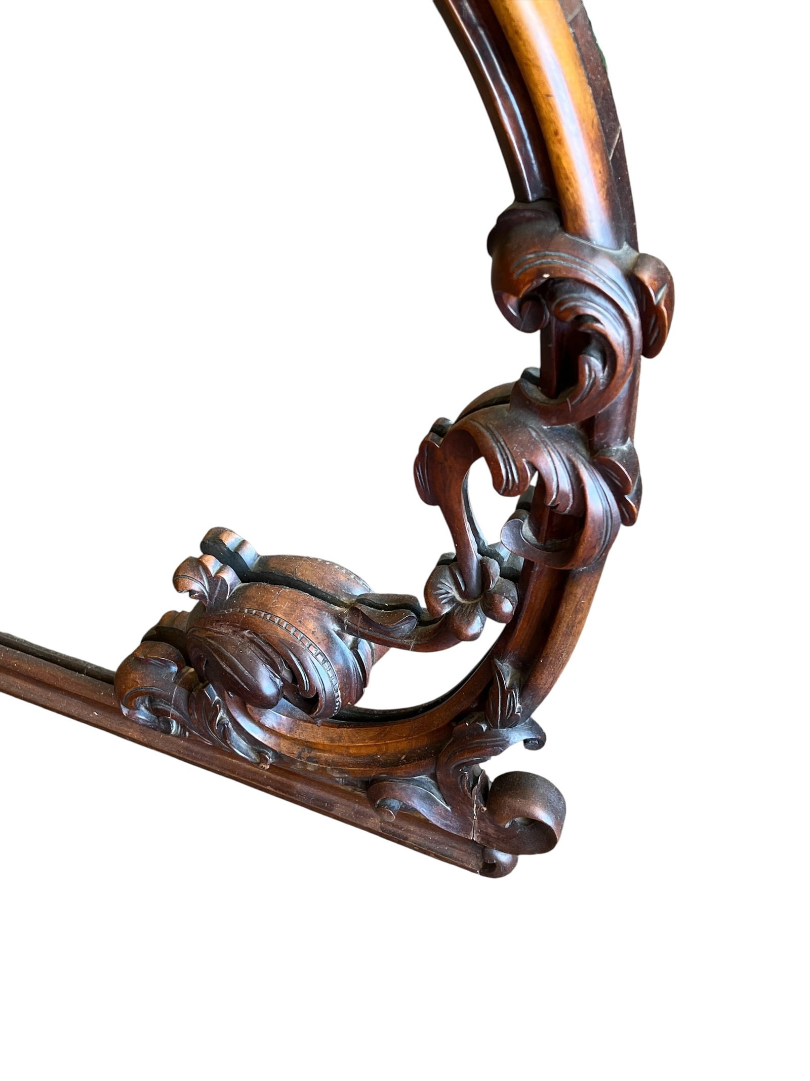 Walnut victorian mirror - 3