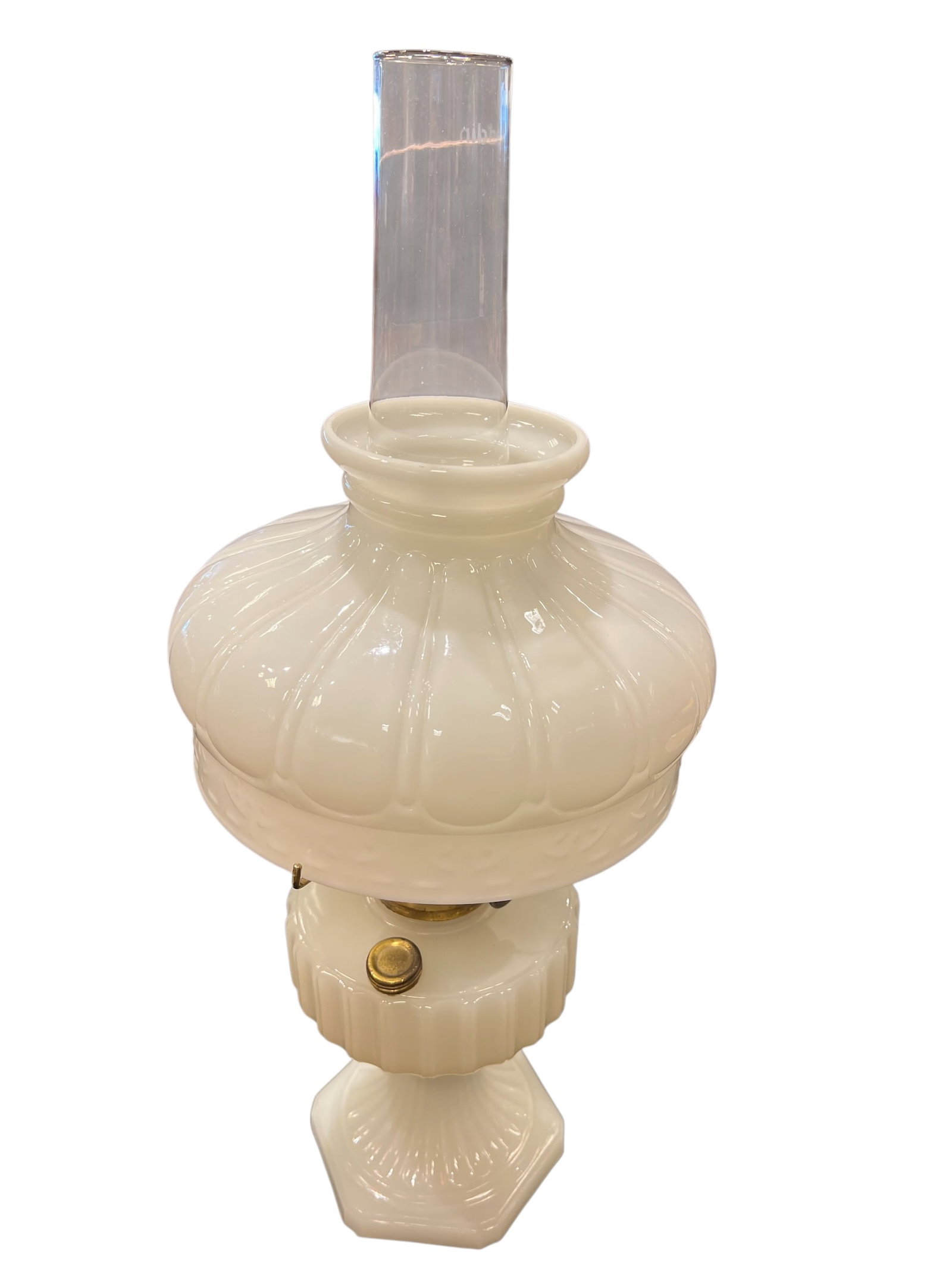 Aladdin Tall Lincoln Drape Alacite Oil Lamp (1 of 4)