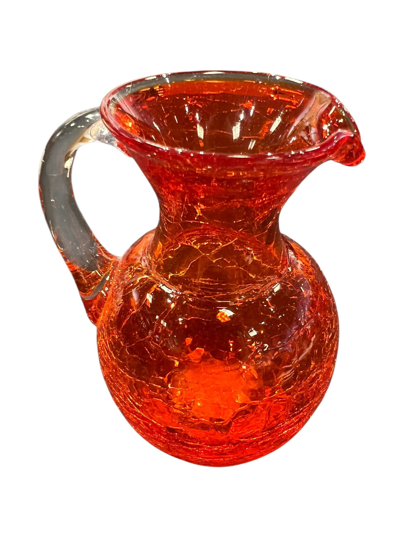 Blenko crackle glass pitcher (1 of 3)