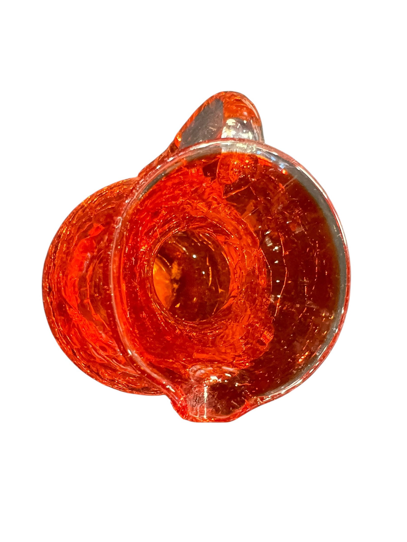 Blenko crackle glass pitcher - 2