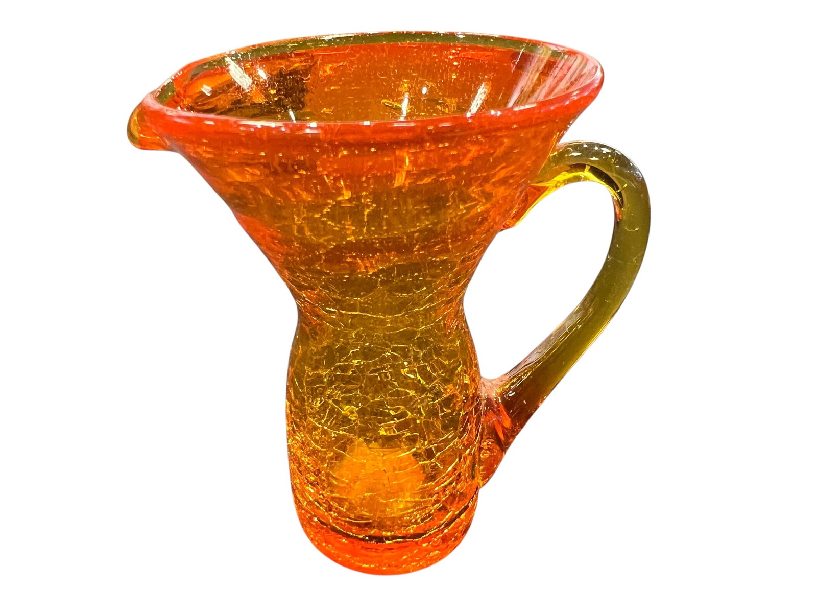 vintage Rainbow Art Glass pitcher (1 of 3)