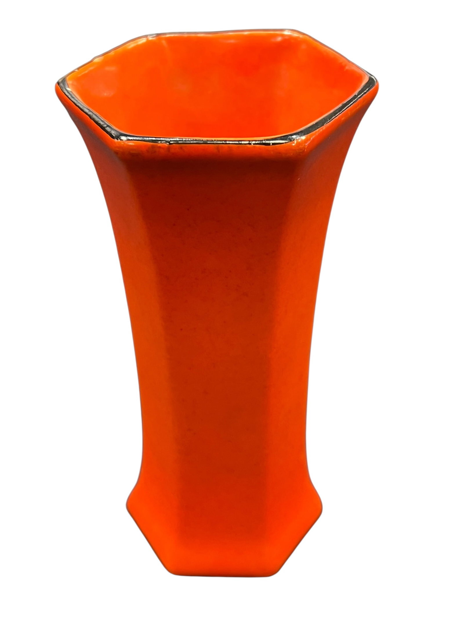 Art Deco Czech "Tango" glass trumpet vase (1 of 3)