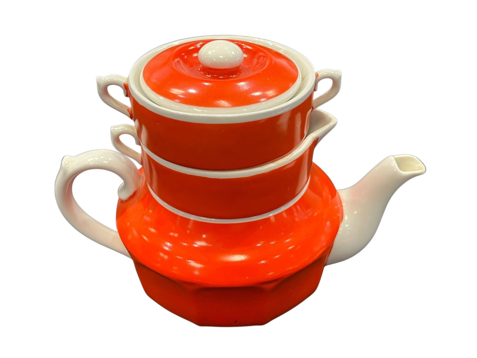 vintage Czech Art Deco stacking tea set. (1 of 4)