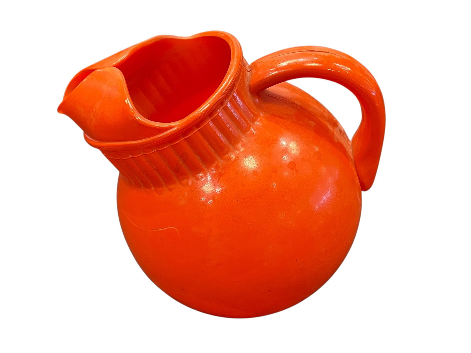 vintage Mid-Century Modern "Tilt Ball" glass pitcher (1 of 2)