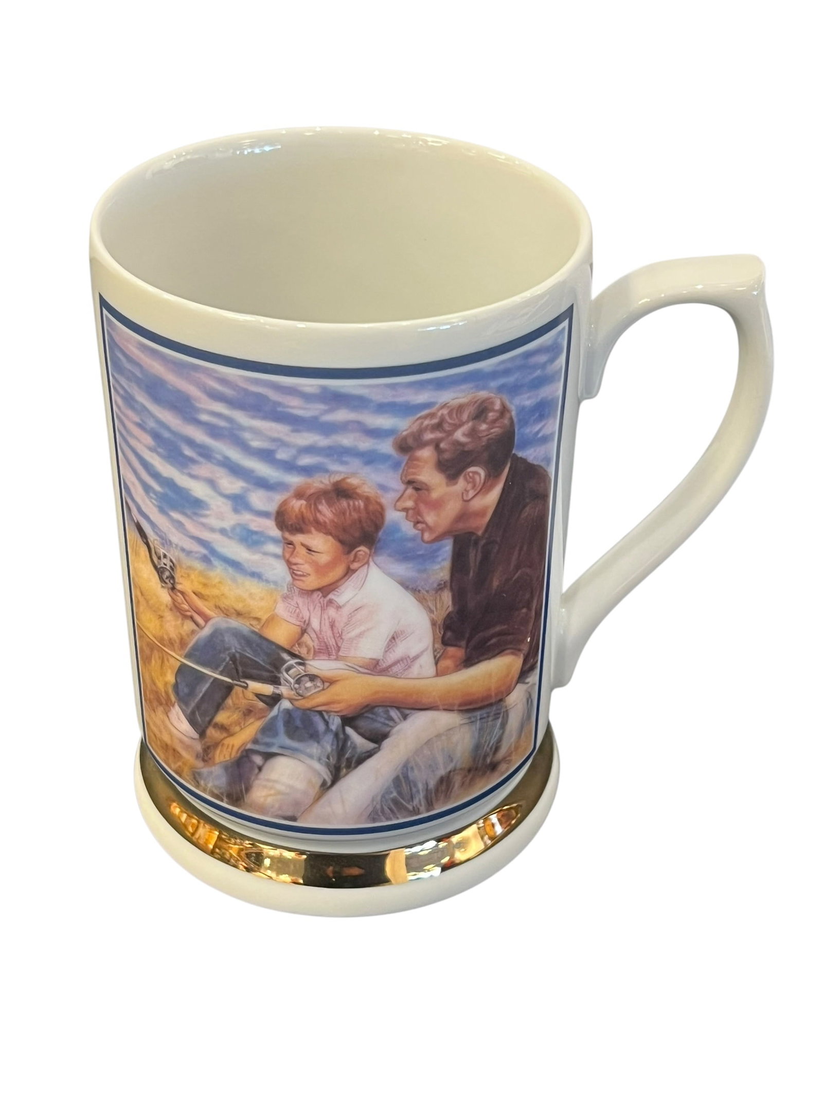 Limited Edition Fishin’ With Pa Collector’s Mug.: From the TV Series The Andy Griffith Show. Features a tribute to The Andy Griffith Show episode/scene titled Fishin’ with Pa. Includes a printed certification of authenticity text directly on the