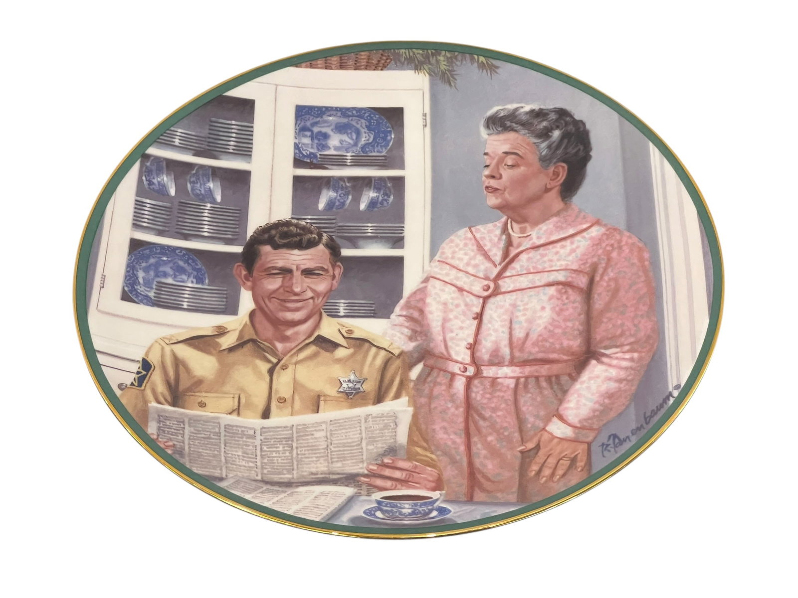 Andy Griffith Show Aunt Bee’s Kitchen Limited Edition Collector’s Plate: Produced by Hamilton Collection. Release in 1993, this porcelain plate is part of The Andy Griffith Show collection and features custom artwork by Robert Tanenbaum.