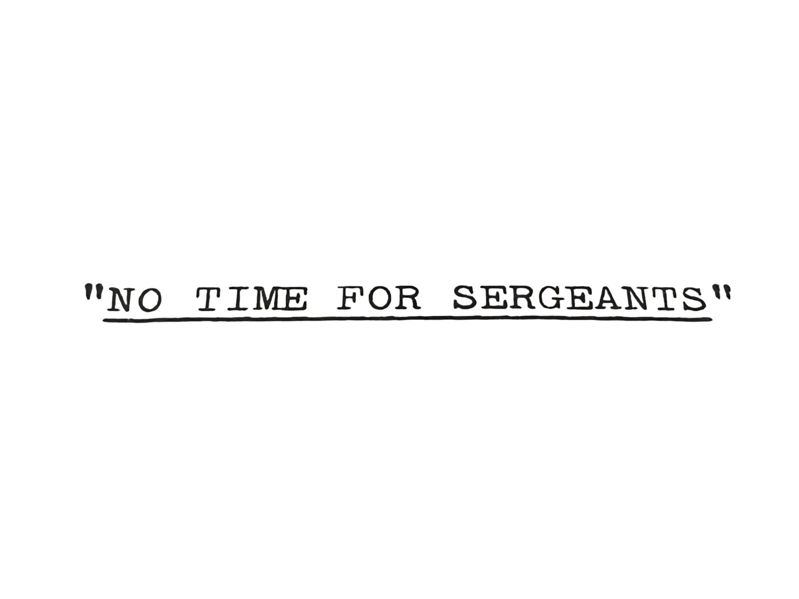 No Time for Sergeants?? Draft Screenplay - 2