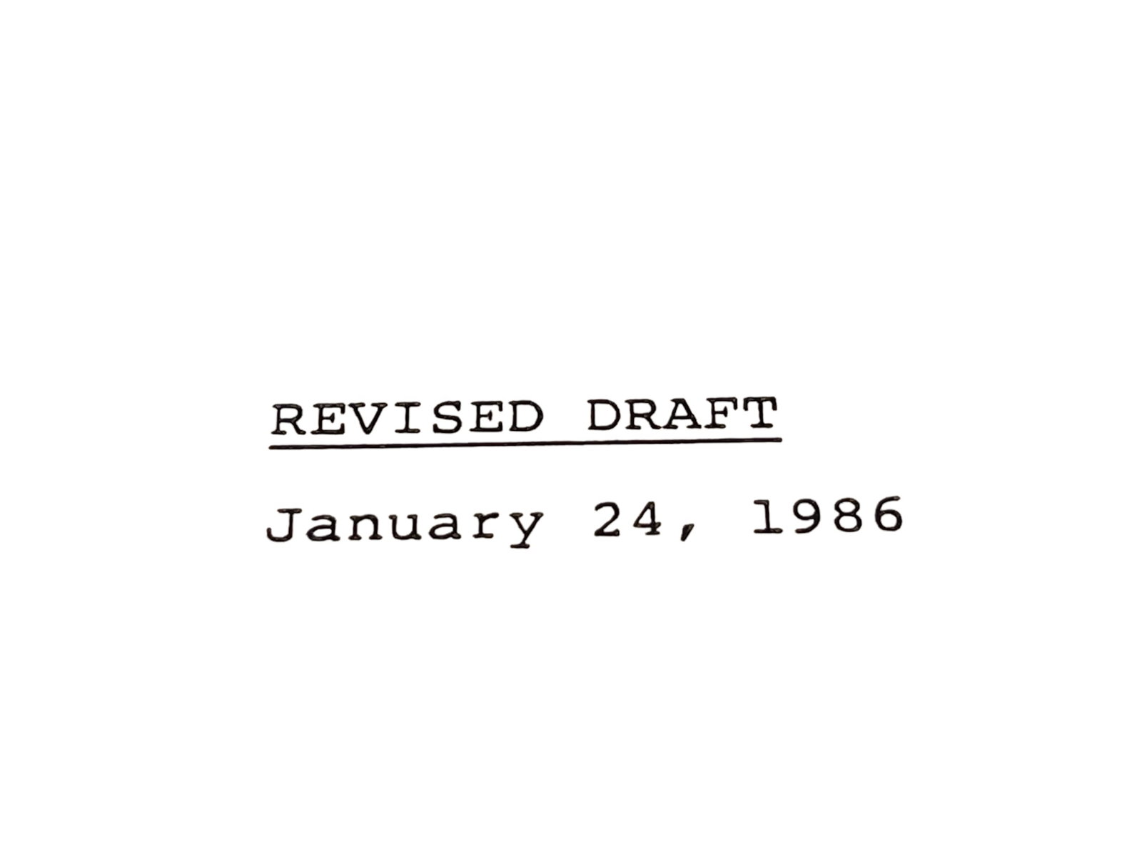 Original Return to Mayberry Production Script - 5
