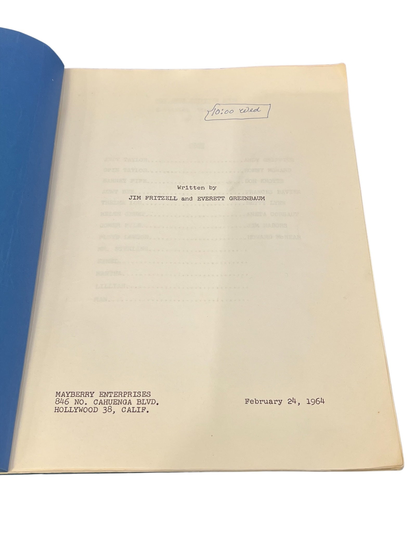 Original Production Script “The Rumor - 4