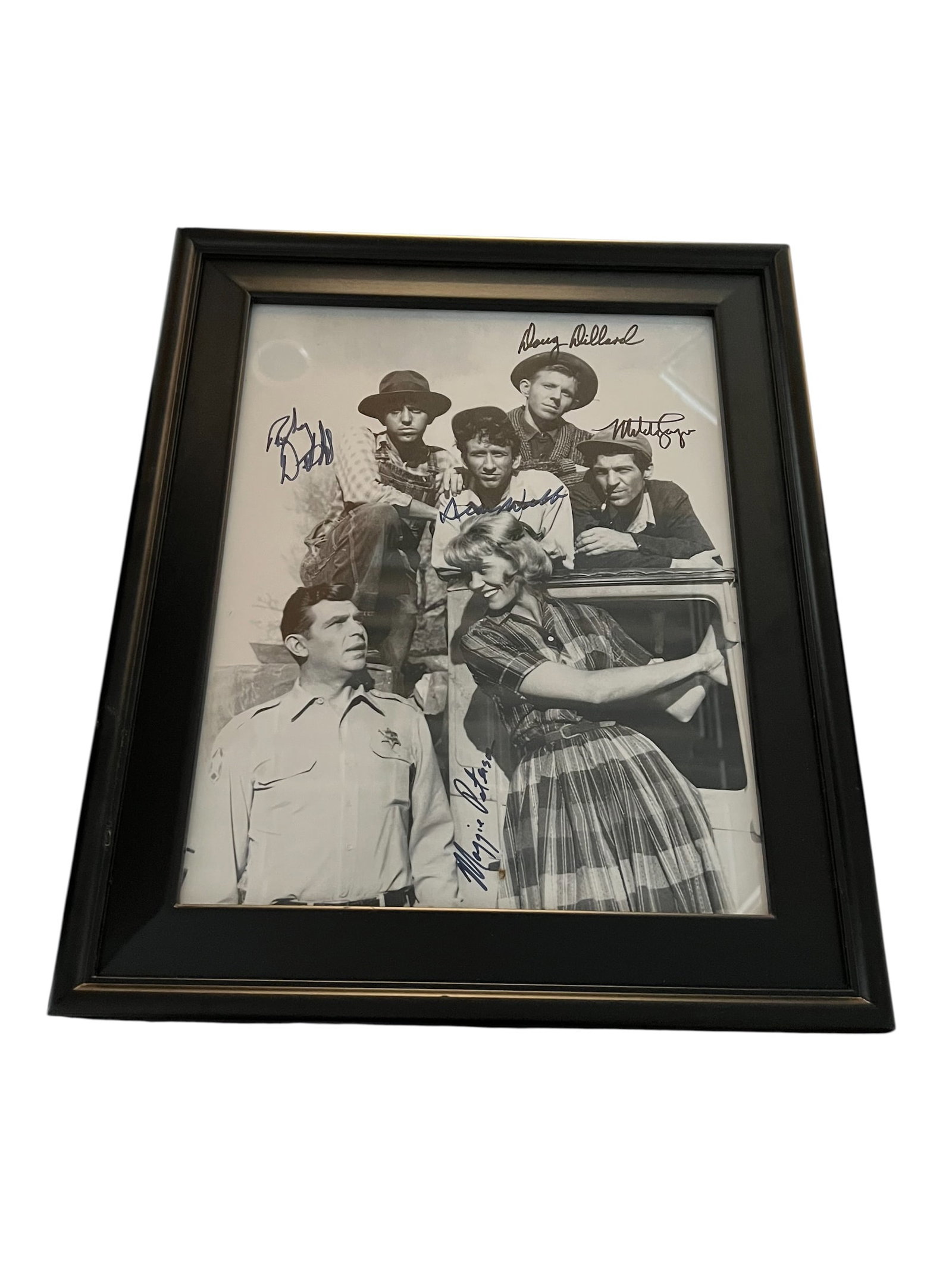 The Darling Family Cast Print Autographed by Doug Dillard, Rodney Dillard, Dean Webb, Mitch Jayne & (1 of 6)